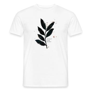 Protect Your Energy - Mindfulness Design - Men's T-Shirt - white - Front - AI Model Male 178 dark (178cm)