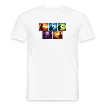 Drohnenflug Farbpaletten Kollektion - Männer T-Shirt - Weiß - Vorne - AI Model Male 178 dark (178cm)