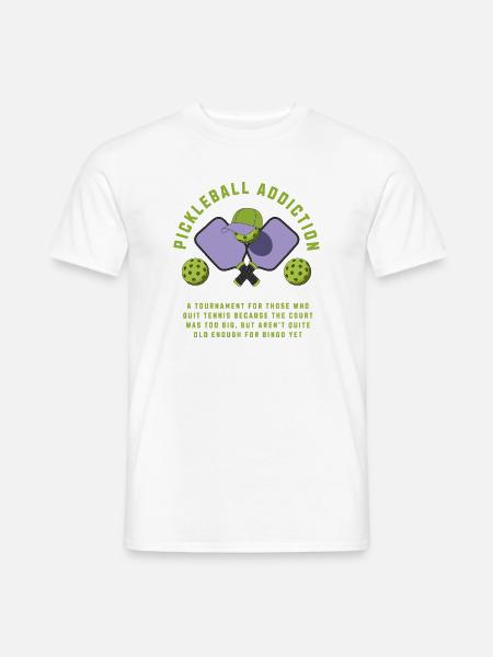 Pickleball-Sucht - Männer T-Shirt - Weiß