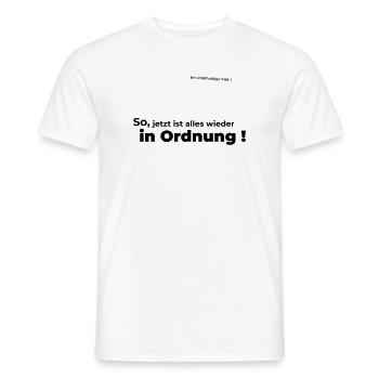 Excuse me - Men's T-Shirt - white - Front - AI Model Male 178 dark (178cm)