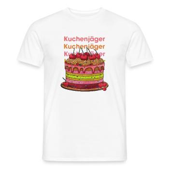 Kuchenjäger bunte Cake Layers - Männer T-Shirt - Weiß - Vorne - AI Model Male 178 dark (178cm)