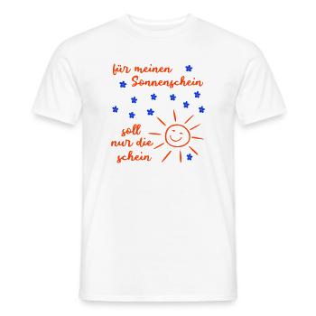 Sunshine - Men's T-Shirt - white - Front - AI Model Male 178 dark (178cm)