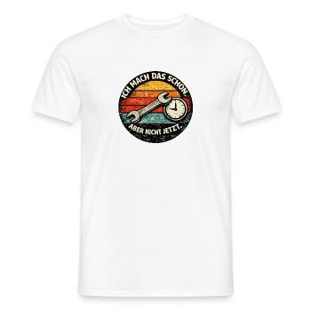 Procrastination avec des outils et des montres - T-shirt homme - blanc - Devant - AI Model Male 178 dark (178cm)