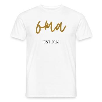 Granny EST 2026 - T-shirt homme - blanc - Devant - AI Model Male 178 dark (178cm)