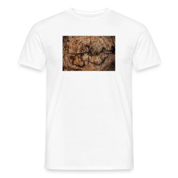 Close up of an acacia trunk - Men's T-Shirt - white - Front - AI Model Male 178 dark (178cm)