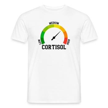 Low Cortisol Low Level Even - Men's T-Shirt - white - Front - AI Model Male 178 dark (178cm)