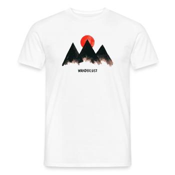Urban Mountain - Nature Vibes by Free Art - Men's T-Shirt - white - Front - AI Model Male 178 dark (178cm)