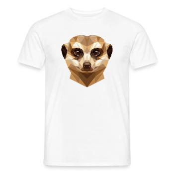 Erdmännchen Meerkat Süßes Surikate Mangusten - Männer T-Shirt - Weiß - Vorne - AI Model Male 178 dark (178cm)