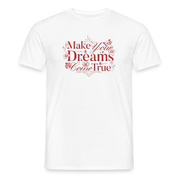 Make your floral dreams come true - Men's T-Shirt - white - Front - AI Model Male 178 dark (178cm)
