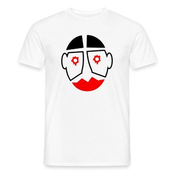 Halloween Fasching Clown Maske Motiv - Männer T-Shirt - Weiß - Vorne - AI Model Male 178 dark (178cm)
