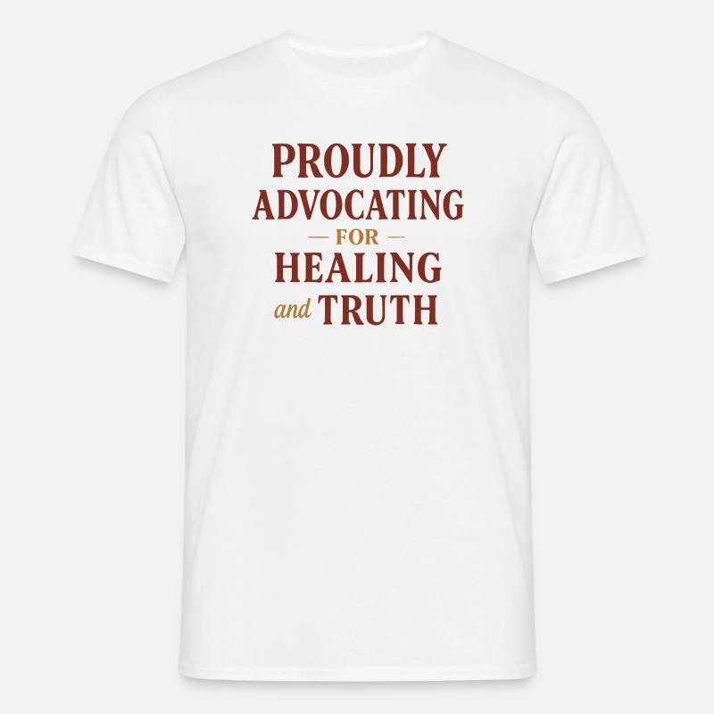 Forensic Nurse Practitioner Healing & Truth - Men's T-Shirt - white