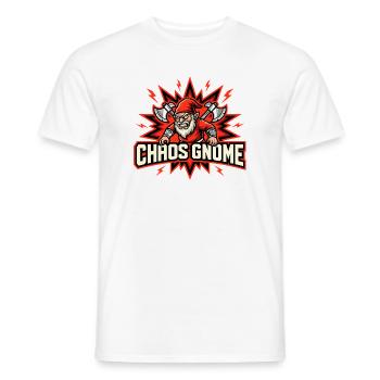 Nain maléfique, gnome sombre, gnome gothique, gnome drôle - T-shirt homme - blanc - Devant - AI Model Male 178 dark (178cm)