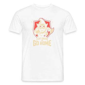 Böser Gnom, Dunkler Gnom, Goth-gnom, Lustiger Gnom - Männer T-Shirt - Weiß - Vorne - AI Model Male 178 dark (178cm)