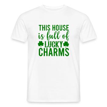This House Is Full Of Lucky Charms - Männer T-Shirt - Weiß - Vorne - AI Model Male 178 dark (178cm)