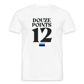 Zwölf Punkte Eurovision Estland - Männer T-Shirt - Weiß - Vorne - AI Model Male 178 dark (178cm)