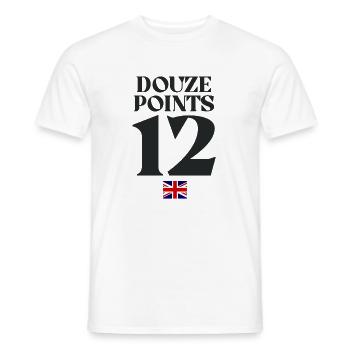 Douze Points Eurovision  - Men's T-Shirt - white - Front - AI Model Male 178 dark (178cm)