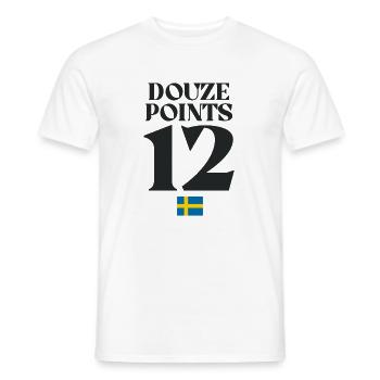 Zwölf Punkte Schweden Eurovision - Männer T-Shirt - Weiß - Vorne - AI Model Male 178 dark (178cm)