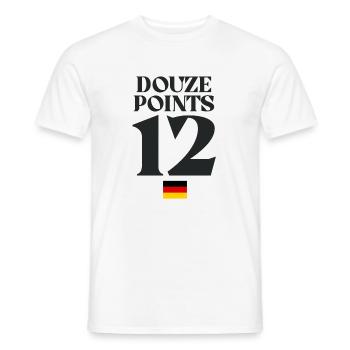 Dutzend Punkte 12 Deutschland Eurovision - Männer T-Shirt - Weiß - Vorne - AI Model Male 178 dark (178cm)
