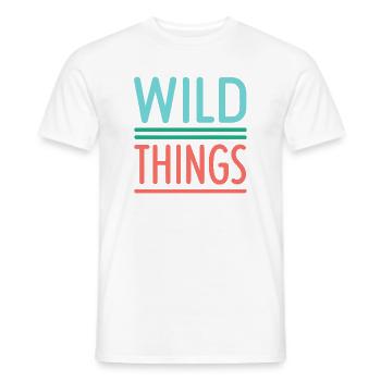 Wild Things Pastel Retro - Männer T-Shirt - Weiß - Vorne - AI Model Male 178 dark (178cm)