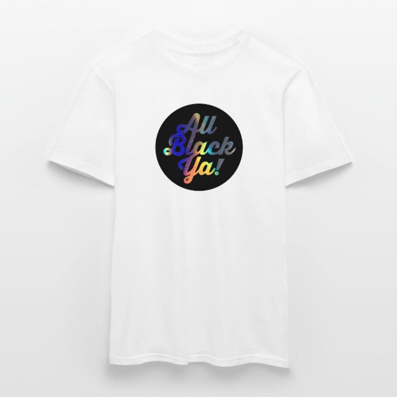 All Black Ya Gradient Script Men's T-Shirt