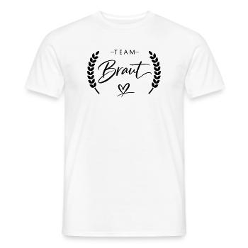 Équipe Bride - T-shirt homme - blanc - Devant - AI Model Male 178 dark (178cm)