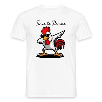 Les lunettes de soleil dansent coquinement - T-shirt homme - blanc - Devant - AI Model Male 178 dark (178cm)
