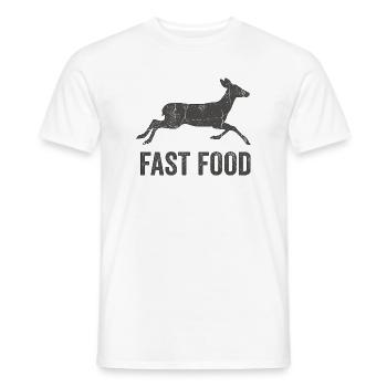 Chemise humoristique de chasse pour chasseurs - T-shirt homme - blanc - Devant - AI Model Male 178 dark (178cm)