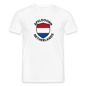 Apeldoorn Shield, Niederlande - Männer T-Shirt - Weiß - Vorne - AI Model Male 178 dark (178cm)