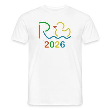 Rente 2026 ist bunt - Ruhestand - Pension - Männer T-Shirt - Weiß - Vorne - AI Model Male 178 dark (178cm)