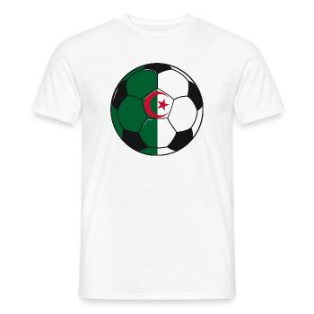 Football_team_Algeria - Men's T-Shirt - white - Front - AI Model Male 178 dark (178cm)
