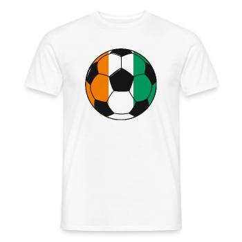 Football_team_Côte_d Elfenbeinküste - Männer T-Shirt - Weiß - Vorne - AI Model Male 178 dark (178cm)