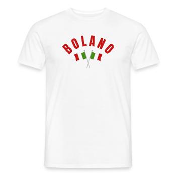 Bolano Italian Flags - Men's T-Shirt - white - Front - AI Model Male 178 dark (178cm)