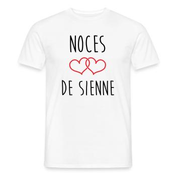 Hochzeit von Siena 74 Jahre Ehe - Männer T-Shirt - Weiß - Vorne - AI Model Male 178 dark (178cm)