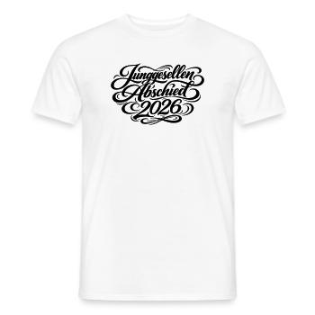 Junggesellenabschied 2026 Jga - Männer T-Shirt - Weiß - Vorne - AI Model Male 178 dark (178cm)