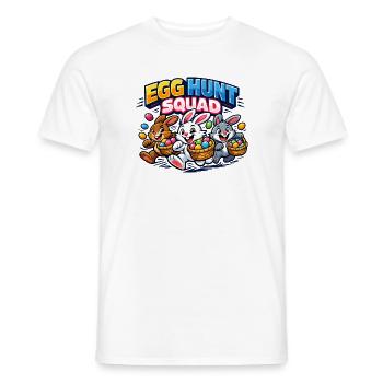 Easter Egg Hunt Squad Easter Bunny - Men's T-Shirt - white - Front - AI Model Male 178 dark (178cm)