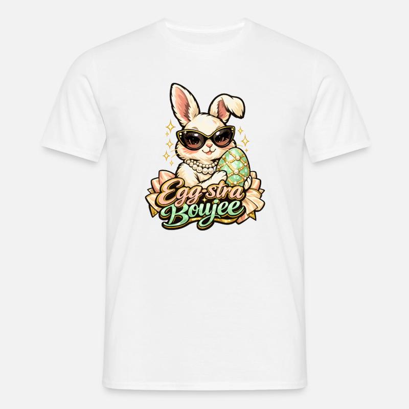 Egg-stra Boujee Easter Bunny Easter - Men's T-Shirt - white