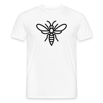 wasp - Men's T-Shirt - white - Front - AI Model Male 178 dark (178cm)