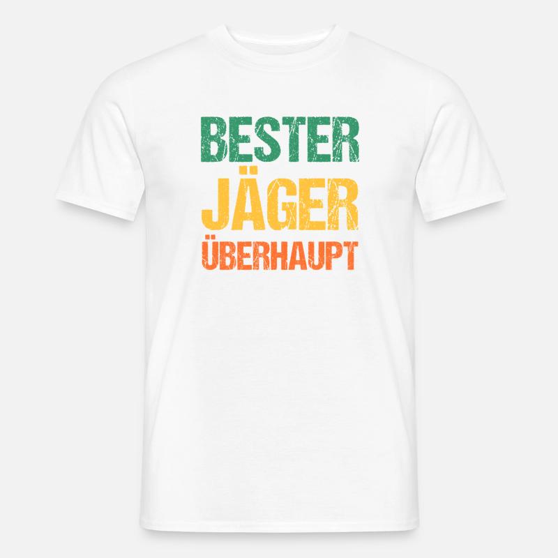 Jagd Jagen Waidmann Jäger - Männer T-Shirt - Weiß