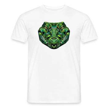Krokodil Alligator Reptilien Kroko Liebe Krokodile - Männer T-Shirt - Weiß - Vorne - AI Model Male 178 dark (178cm)