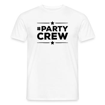 Party Crew - Men's T-Shirt - white - Front - AI Model Male 178 dark (178cm)