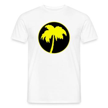 Palmiers - T-shirt homme - blanc - Devant - AI Model Male 178 dark (178cm)