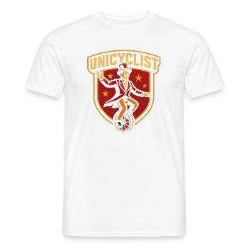 Cirque Unicycliste Cirque Funny Kids - T-shirt homme - blanc - Devant - AI Model Male 178 dark (178cm)