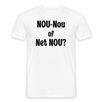 Nou-Nou of Net Nou? - Men's T-Shirt - white - Front - AI Model Male 178 dark (178cm)