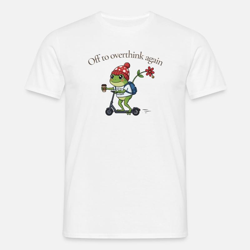 Toad-ally caffeinated frog - Men's T-Shirt - white
