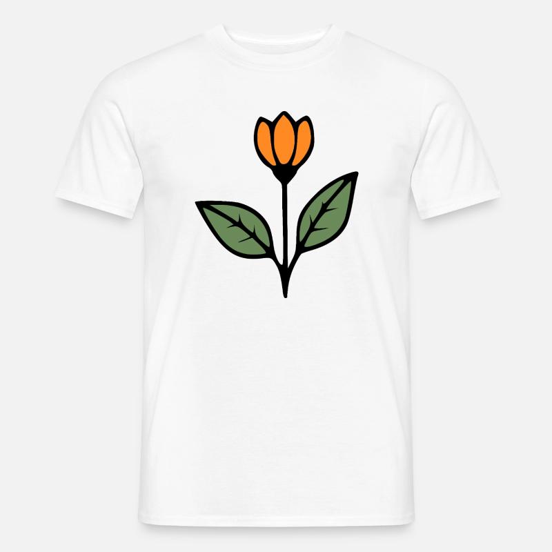  Blume Tulpe Blumen Blüte Geschenkidee Mutter  - Männer T-Shirt - Weiß