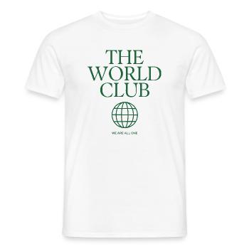 Logo du World Club Vert - T-shirt homme - blanc - Devant - AI Model Male 178 dark (178cm)
