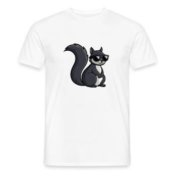 Coole Eichhörnchen-Dunkle Brille - Männer T-Shirt - Weiß - Vorne - AI Model Male 178 dark (178cm)