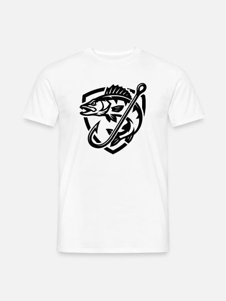 Pike Fish Fishing Icon - Men's T-Shirt - white