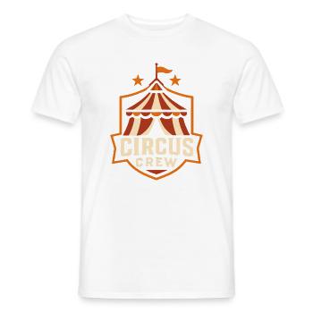 Circus Crew Funny Children's Circus - Men's T-Shirt - white - Front - AI Model Male 178 dark (178cm)