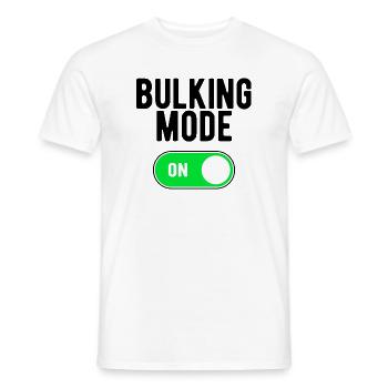 Mode Bulking sur Fun Gym Fitness - T-shirt homme - blanc - Devant - AI Model Male 178 dark (178cm)